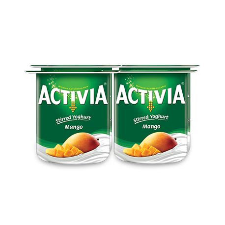 Activia Stirred Mango Yogurt 4x120G