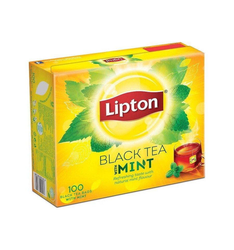 Lipton Black Tea With Mint 100bags from SuperMart.ae