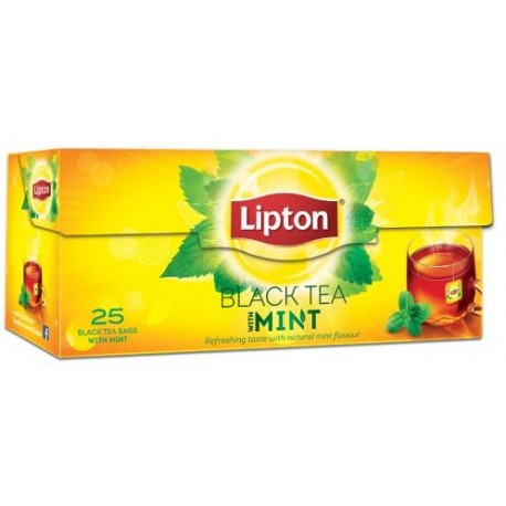 Lipton Black Tea With Mint 25 Tea Bags