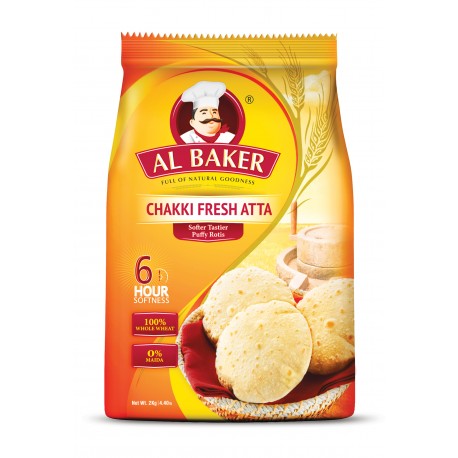 Al Baker Chakki Fresh Atta 1kg