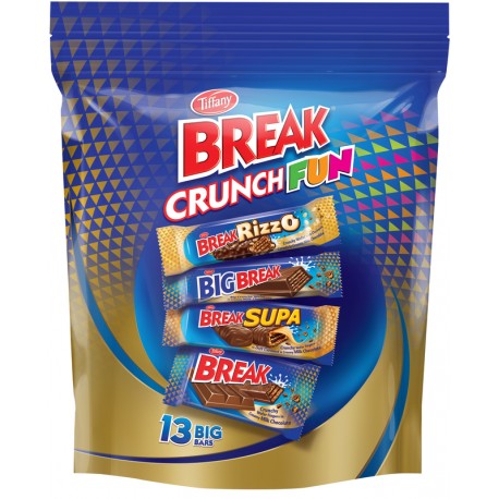 Tiffany Wafer Break 390g Pouch Crunch Fun