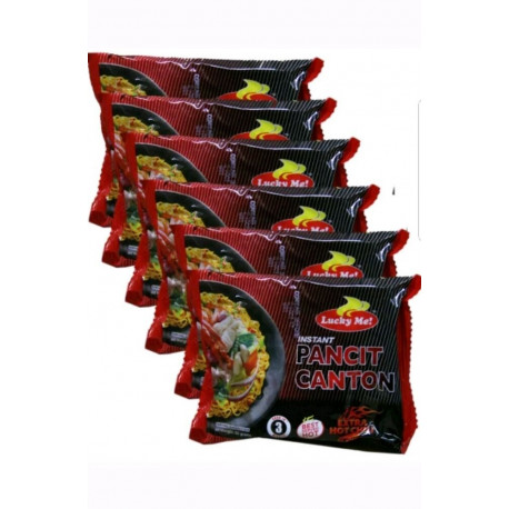 Lucky Me Pancit Hot Chili Flavour 60gx6 packs