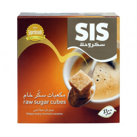 Sis Raw Cube Sugar 454gms