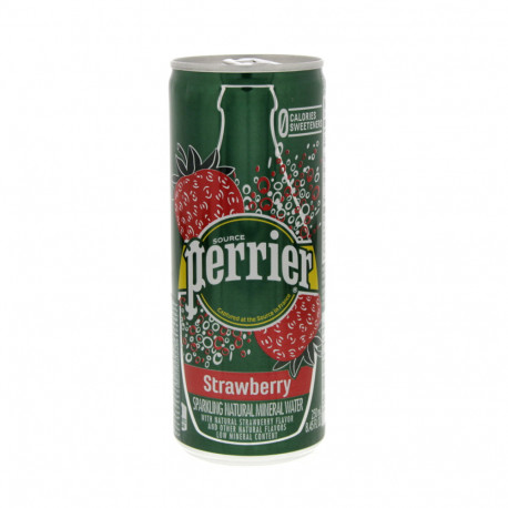 water sparkling perrier flavor 250ml strawberry natural