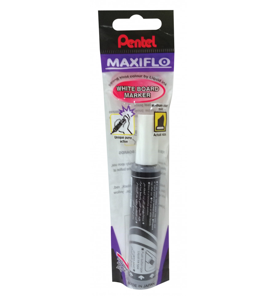 Pentel Maxiflo White Board Marker Black