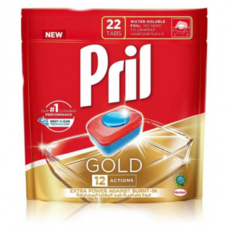 Pril Gold 12 Action Dishwash 22 Tabs