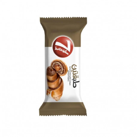 7 Days Double Cocoa And Vanilla Croissant With Caramel Filling 90g