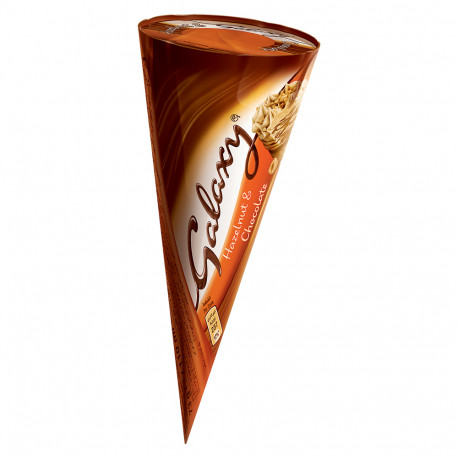Galaxy Hazelnut & Chocolate Cone Ice Cream 73g