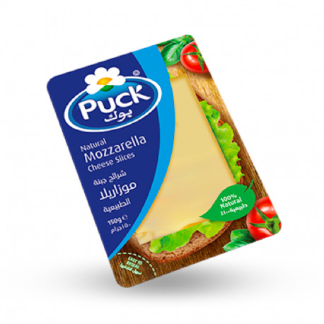 Puck Natural Mozzarella Cheese Slices 150g