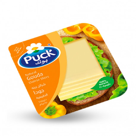 Puck Natural Gouda Cheese Slices 150g