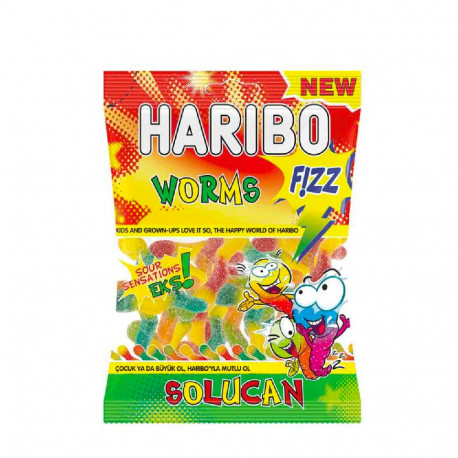 Haribo Worms Fizz Solucan 160g from SuperMart.ae