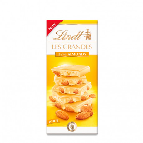 Lindt Les Grandes 32% Almonds White Chocolate 150g