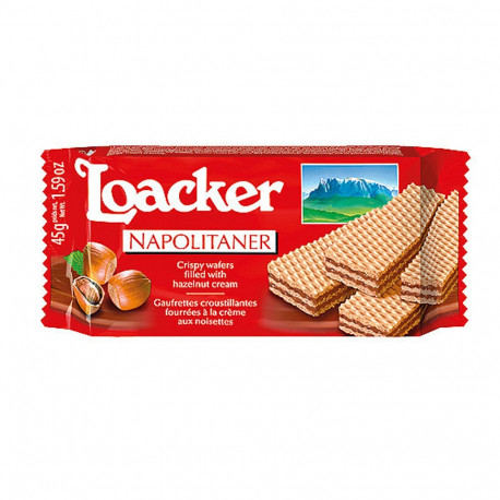 Loacker Napolitaner Crispy Wafer 45g