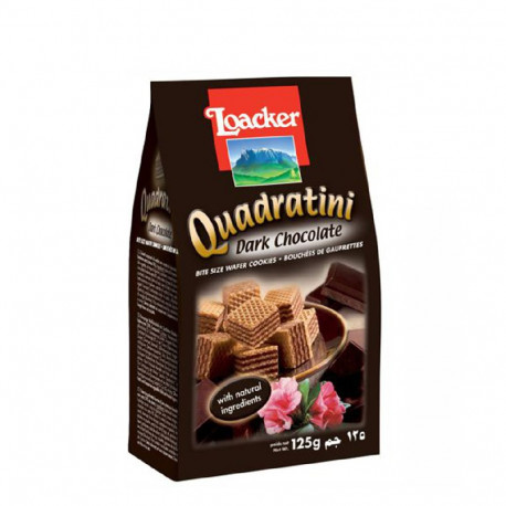 Loacker Quadratini Dark Chocolate Wafer 125g