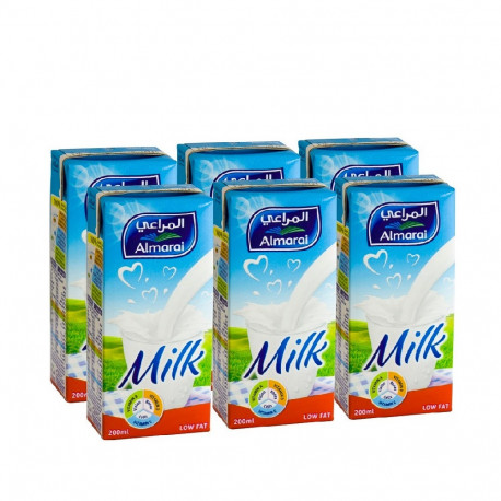 Almarai UHT Milk Low Fat With Added Vitamins 6x200ml