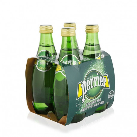 Perrier Carbonated Natural Mineral Water 4x330ml