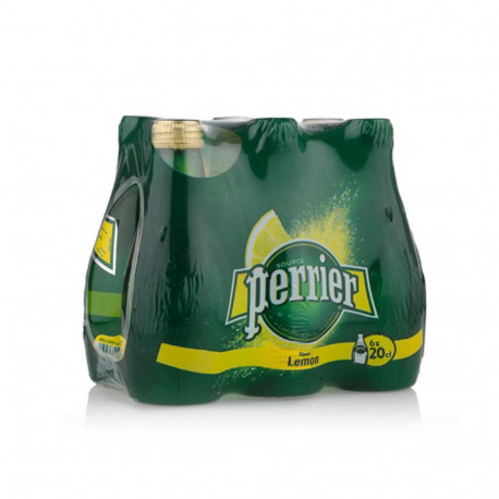 Perrier Carbonated Natural Mineral Water With Lime 6x200ml