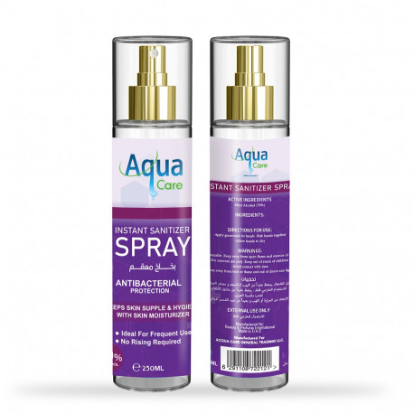 Aqua Care Instant Sanitizer Spray 70% Alcohol 250ml
