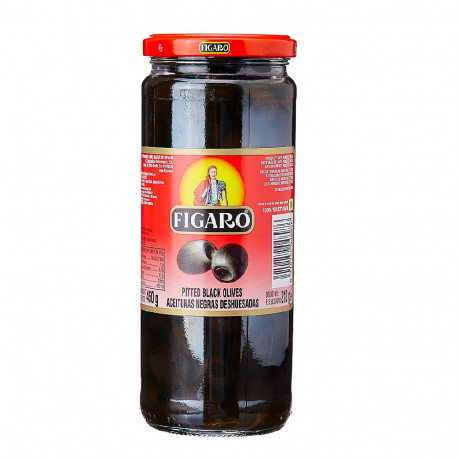 Figaro Pitted Black Olives 450G