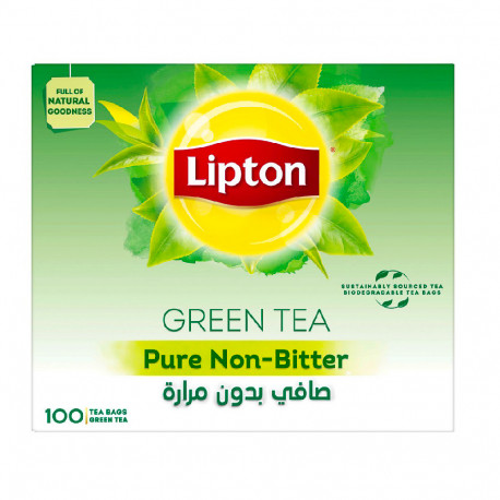 Lipton Green Tea Pure Non Bitter 100 bags