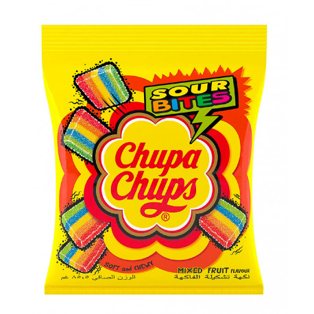 Chupa Chups Sour Bites Mixed Fruit Flavor 85.5GM