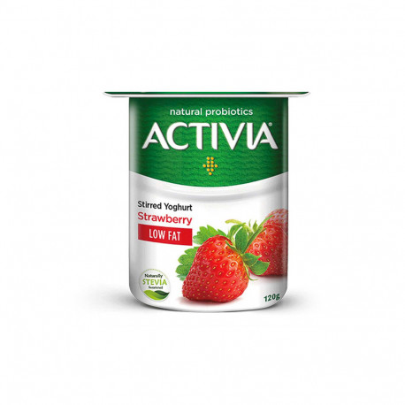 Activia Stirred Yogurt Strawberry Light 120G