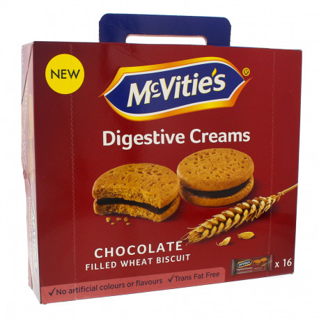 McVities Digestive Chocolate cream Biscuits 16x40G