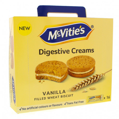 McVities Digestive vanilla cream Biscuits 16x40G