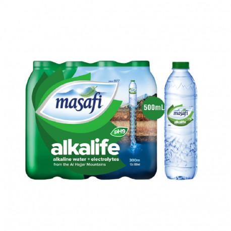 Masafi Alkalife Alkaline Water 12X500ML