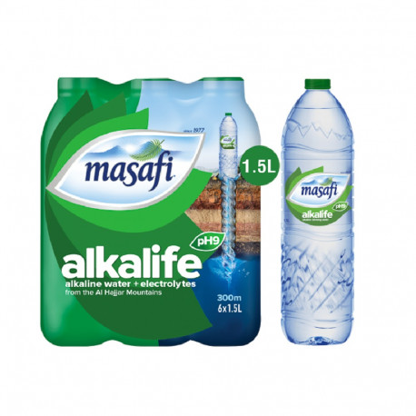 Masafi Alkalife Alkaline Water 6X1.5L