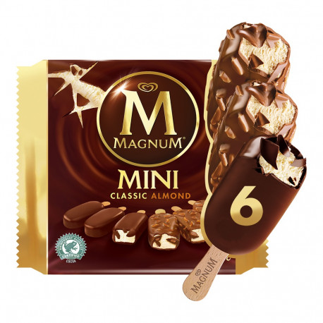 Magnum Mini Classic Almond Ice Cream 6x57.5ML