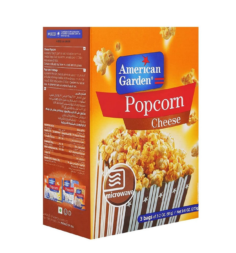 American Garden Cheese Microwave Popcorn 273G from SuperMart.ae