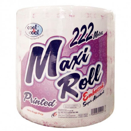 C&C Maxi Roll Emb. 222 Meter White