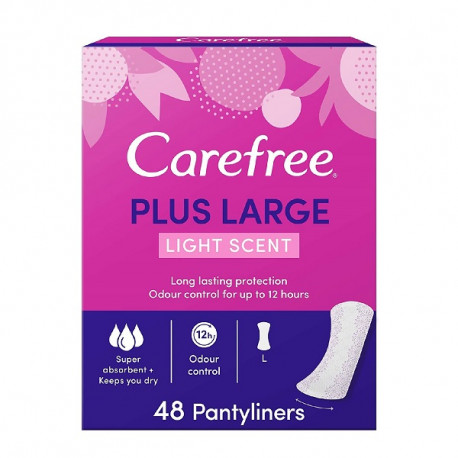 Carefree Plus Large Light Scent Pack of 48 from SuperMart.ae