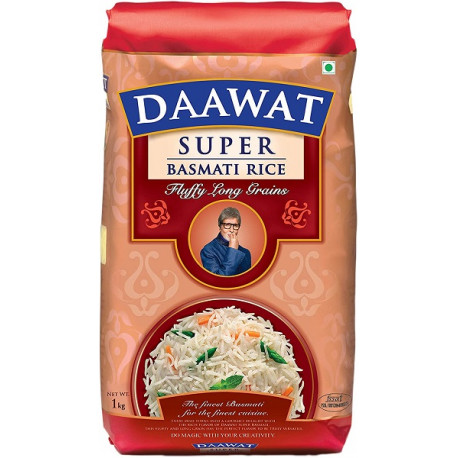 Daawat White Indian Basmati Rice 1KG