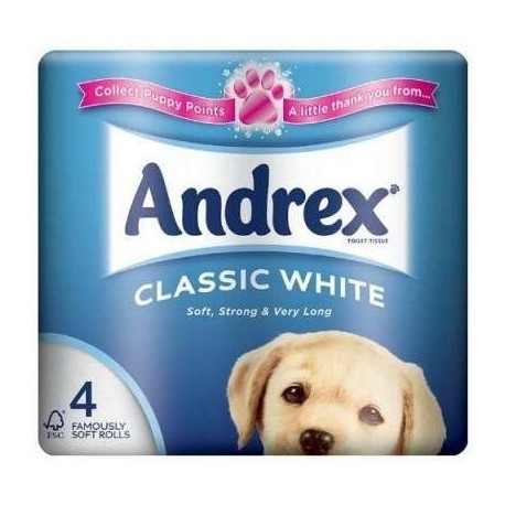 Andrex Classic White 4rolls Toilet...