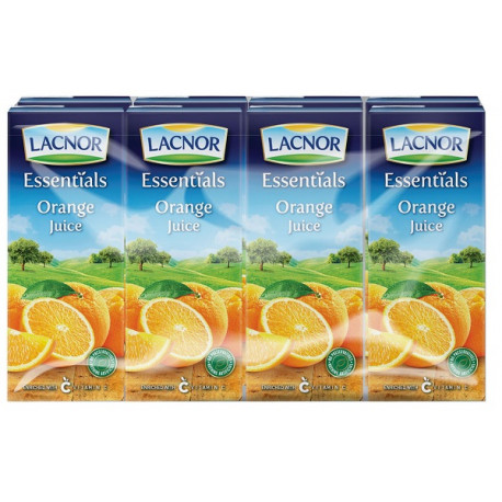 Lacnor Orange Juice 8X180ML