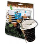 Fun Paper Cup 12oz with Lids & Stirrers 10 Pieces