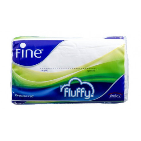 Fine Fluffy White Tissue 200x 2 Ply Tissue