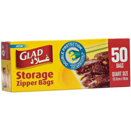 Glad Storage Zipper Bags Small Size...