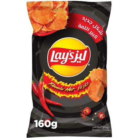 Lays Flamin' Hot Flavored Potato Chips160g