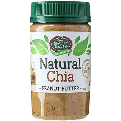 Mother Earth Peanut Butter Chia Seed Natural 380G