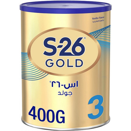 S26 GOLD 3 Stage 3, 1-3 Years Milk Powder for Toddlers Tin 400G