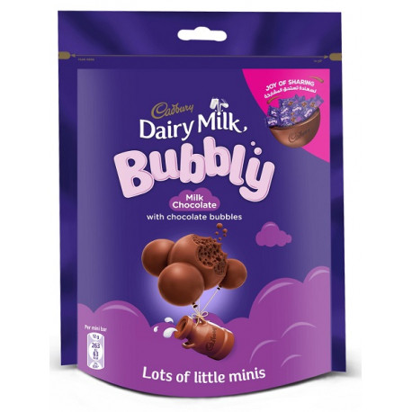 Cadbury Dairy Milk Minis Bubbly 204G