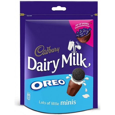 Cadbury Dairy Milk Chocolate Minis With Oreo Cookies Filling 188G