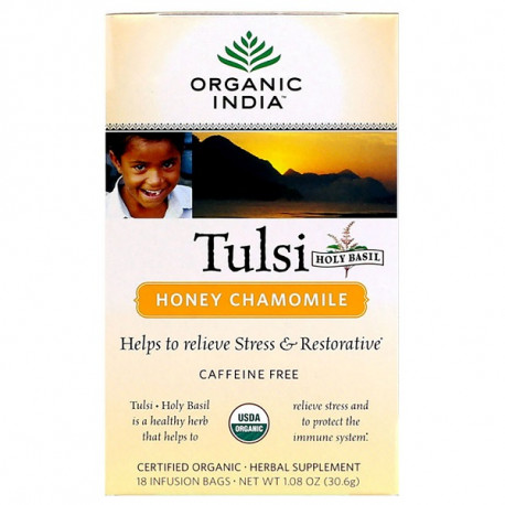 Organic India Tulsi Honey Chamomile...