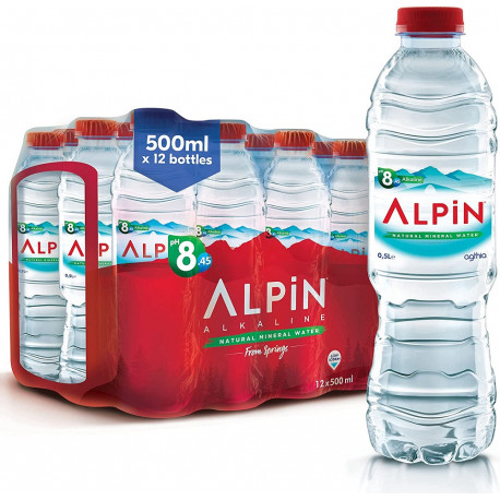 Alpin Alkaline Mineral Water 12 x 500ML