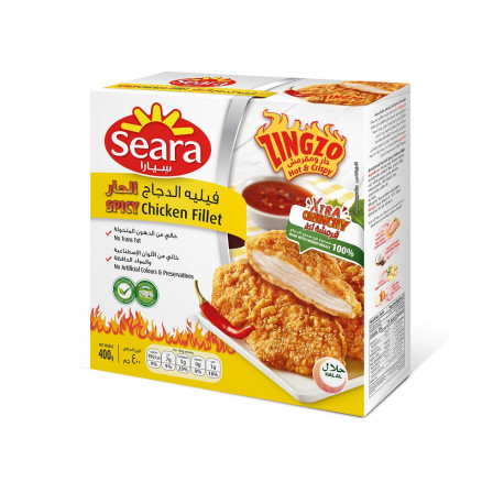 Seara Frozen Chicken Fillet Spicy 400G