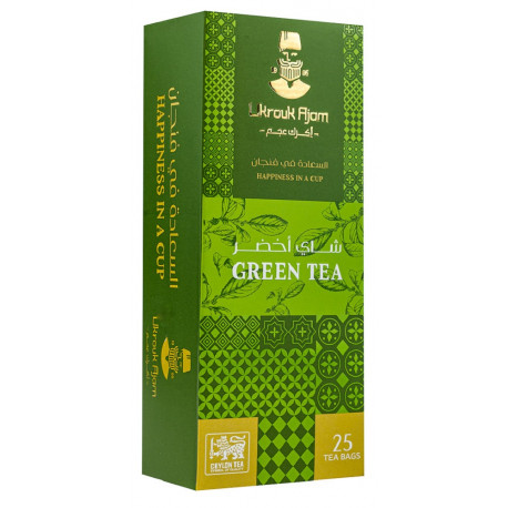 Ukrouk Ajam Pure Ceylon Green Tea 25...