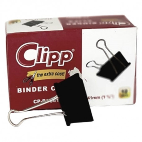 Clipp Binder Clips 41mm 12 Pieces